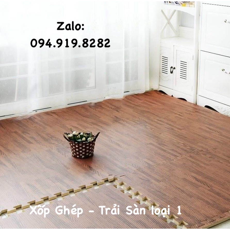 THẢM XỐP GHÉP | TRẢI SÀN LOẠI 1 | SET 4 / 6 TẤM | VÂN GỖ + HOẠ TIẾT CHO BÉ