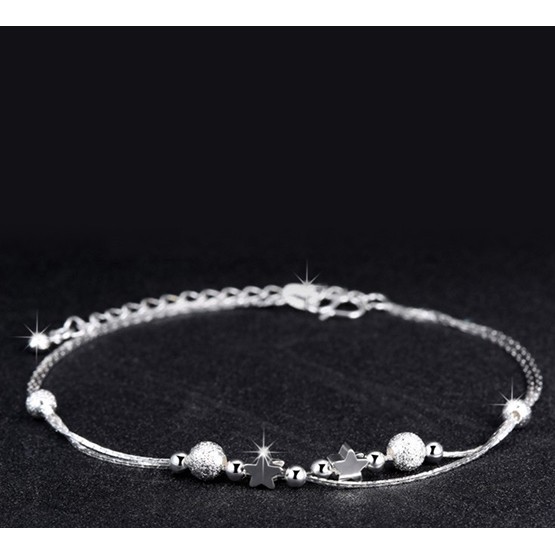 Lắc chân bi sao 2 tầng mạ bạc BH403 | BigBuy360 - bigbuy360.vn