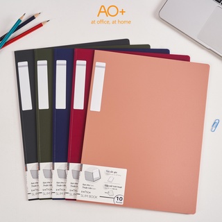 Bìa 10 lá slim book switch off ao+, bìa pp/ a4 - túi đặc biệt