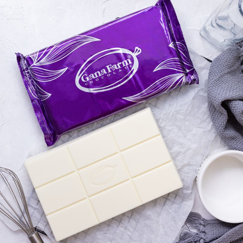 Socola trắng nguyên liệu 1kg thơm ngon phủ bề mặt bánh, ăn trực tiếp vị ngọt thơm ngon
