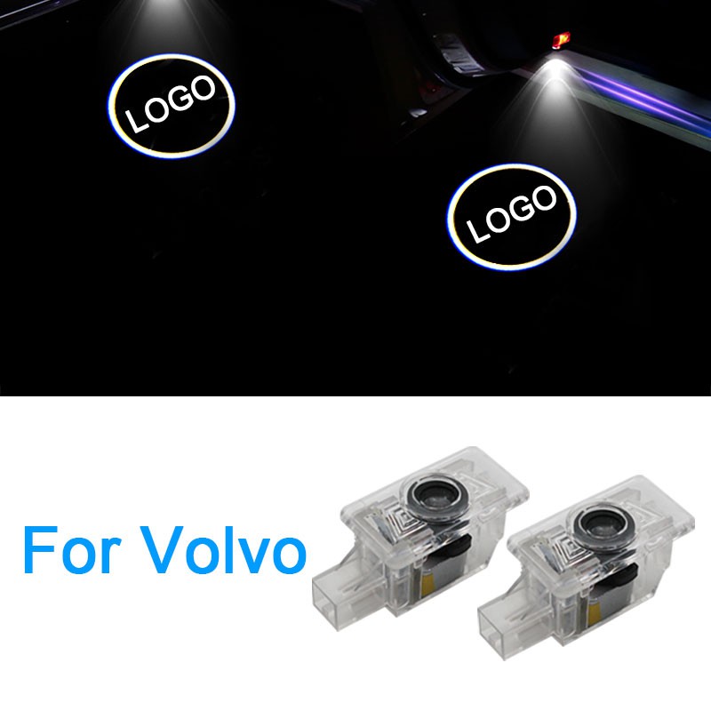 Dành Cho Xe Volvo Đèn LED Chào Mừng Cửa Logo Máy Chiếu Lịch Sự Cho Volvo V40 V60 S60 S80 XC60 XC90