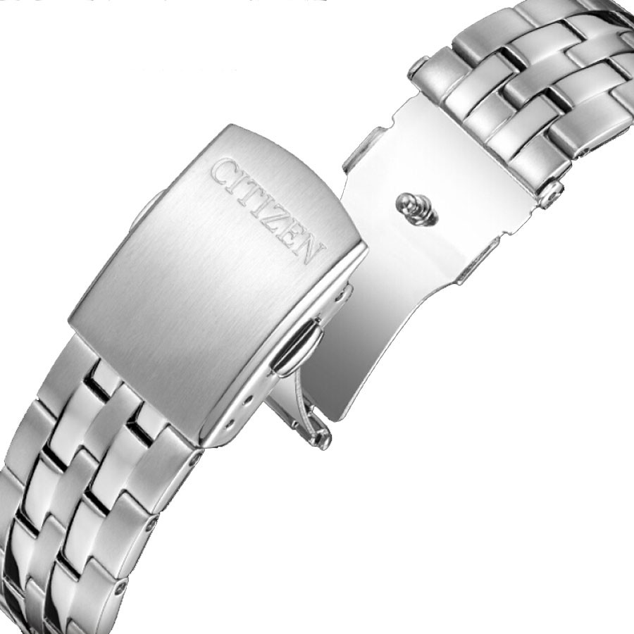 Đồng Hồ Nam Citizen Dây Thép Không Gỉ NH7501-85A - Mặt Trắng (Sapphire)