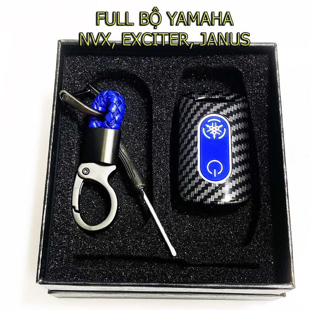 Bọc Chìa Khóa Smartkey Yamaha như NVX, Exciter, Janus Ốp Carbon ( Ảnh Chụp Thật)