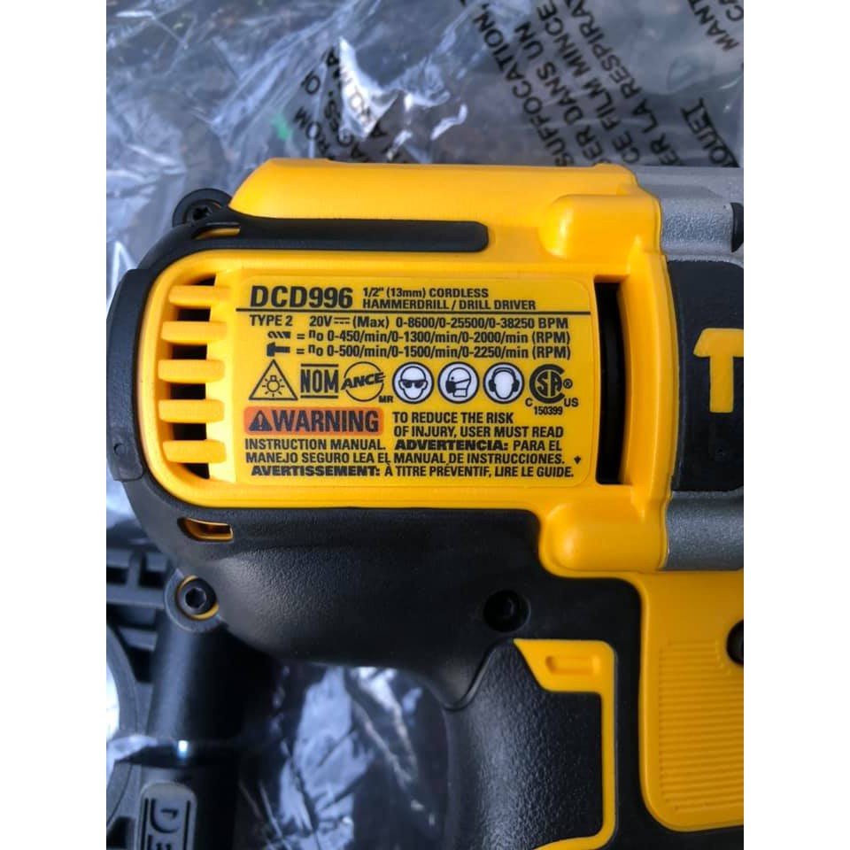 Thân máy khoan pin Dewalt DCD996 hàng nhập Mỹ mới 100%.