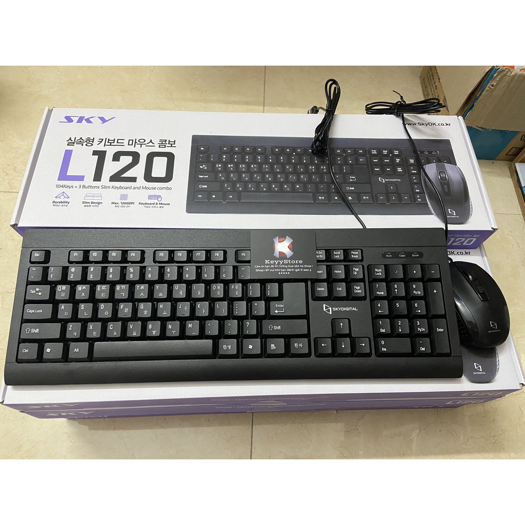 ❤KeyyStore❤ Bàn phím chuột ZE-940 , Sky L120 , G21B Siêu Bền Mới Nhất 2022 chuyên dành cho dân văn phòng, bh 12 tháng