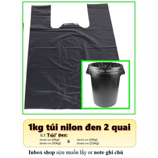 1kg Túi đen đựng rác - bọc đồ