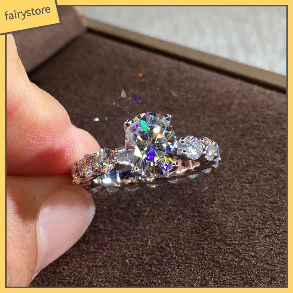 Nhẫn Hợp Kim Đính Đá Sang Trọng Cho Nữ