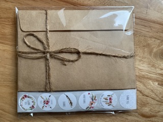 (THANK YOU) Combo bao thư + sticker + dây thừng