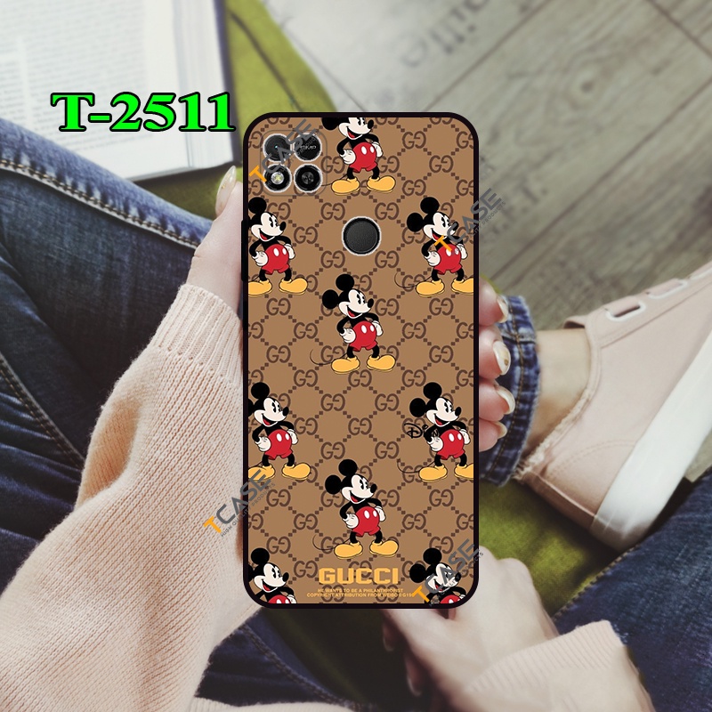 Ốp lưng Xiaomi Redmi 10A in hình Chuột Mickey | Ốp Basic nhám chống sốc bảo vệ camera