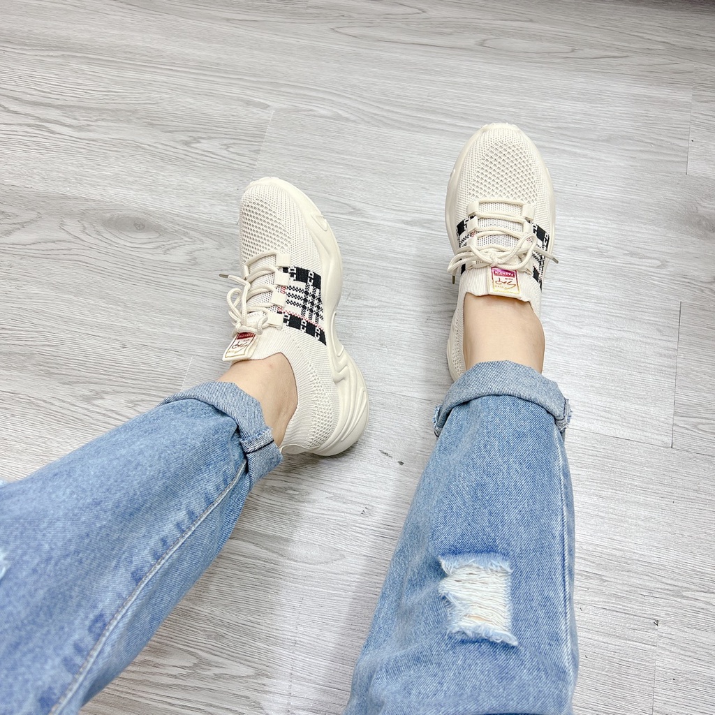 Bata Quảng Châu cao cấp chất len dệt co giãn cực mềm đi cực êm - Chị Chảnh Store