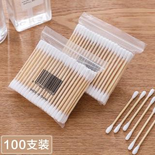 Bộ 100 cái tăm bông que gỗ 2 đầu đa năng