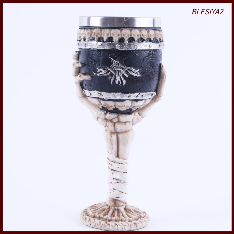 GOTHIC SKULL GOBLET~Alcohol Wine Glass~Bar Club Pub ~Halloween~Mug~Cup #1