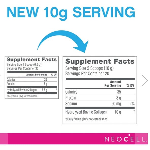 [Mã SKAMA8 giảm 8% đơn 300K] NEOCELL SUPER COLLAGEN dạng bột Type 1 &amp; 3 Mẫu Mới Mỹ chuẩn USA - Đẹp Da Căng Bóng Mịn