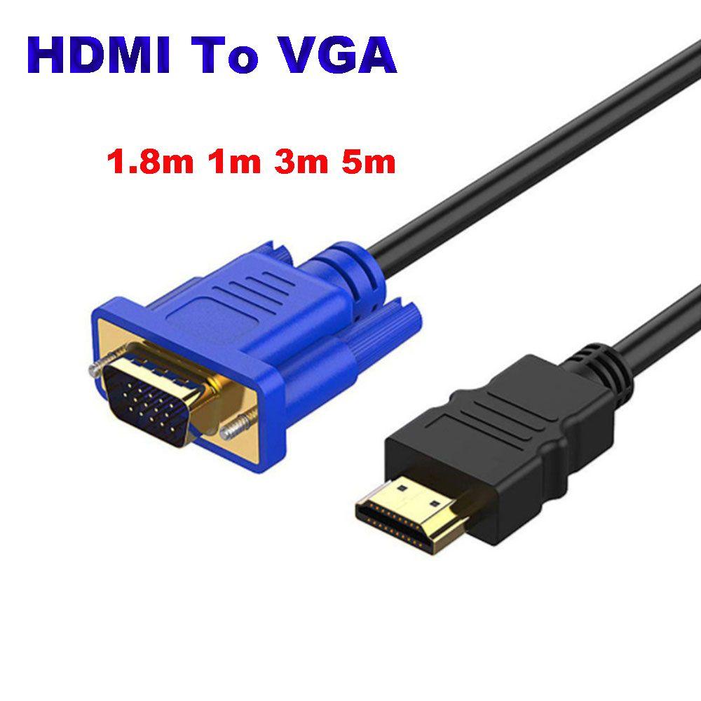 Dây Cáp HDMI AUGUSTINA Sang VGA Chuyên Dụng|Dây Cáp Kết Nối 1.8m 1m 3m 5m Cho HD 1080P HDTV