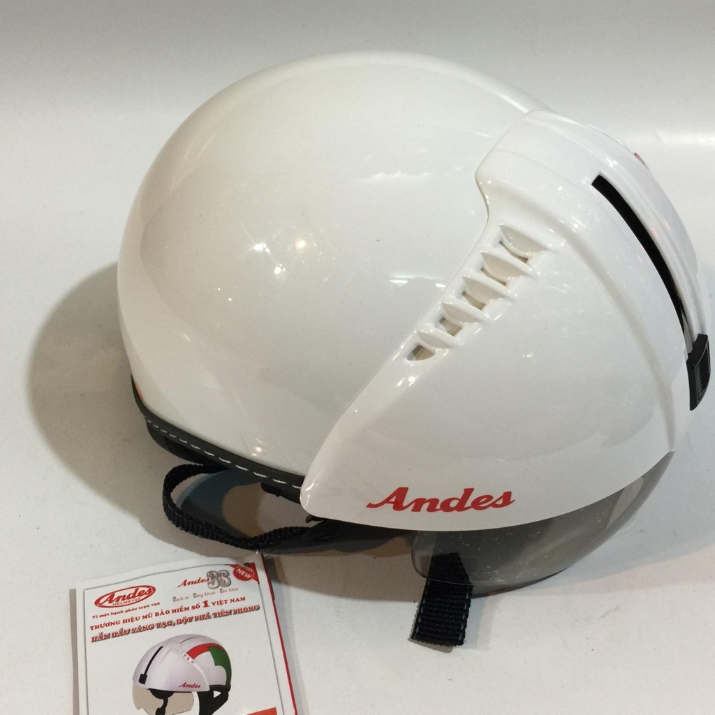 MŨ BẢO HIỂM KÍNH ÂM ANDES 181 CHÍNH HÃNG-BẢO HÀNH 24 THÁNG