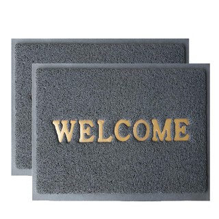 2 Chiếc Thảm nhựa chống trơn trượt cao cấp Welcome 40x60cm