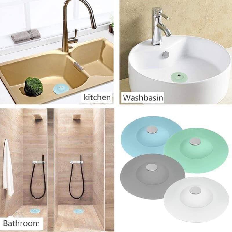 [FREESHIP] Nắp Đậy Bồn Rửa Chén Bằng Silicon 2 Trong 1 Tiện Lợi, Nắp Đậy Cống Thoát Nước.