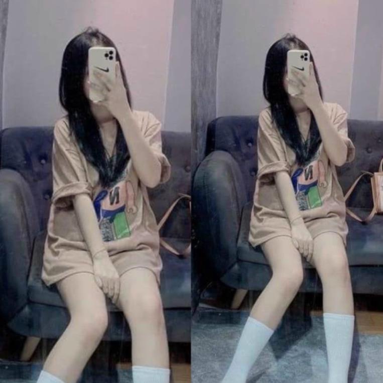 Áo Thun Tay Lỡ Nam Nữ Rubystore Phông Form Rộng Dáng Unisex - Ulzzang Mặc Cặp, Nhóm Lớp In Hình Gấu Chữ N Hot Hit