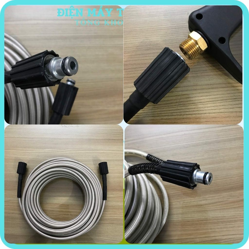 Dây máy rửa xe cao áp ống bơm vòi nước xịt rửa xe máy ô tô áp lực cao đa năng tiện dụng giá rẻ