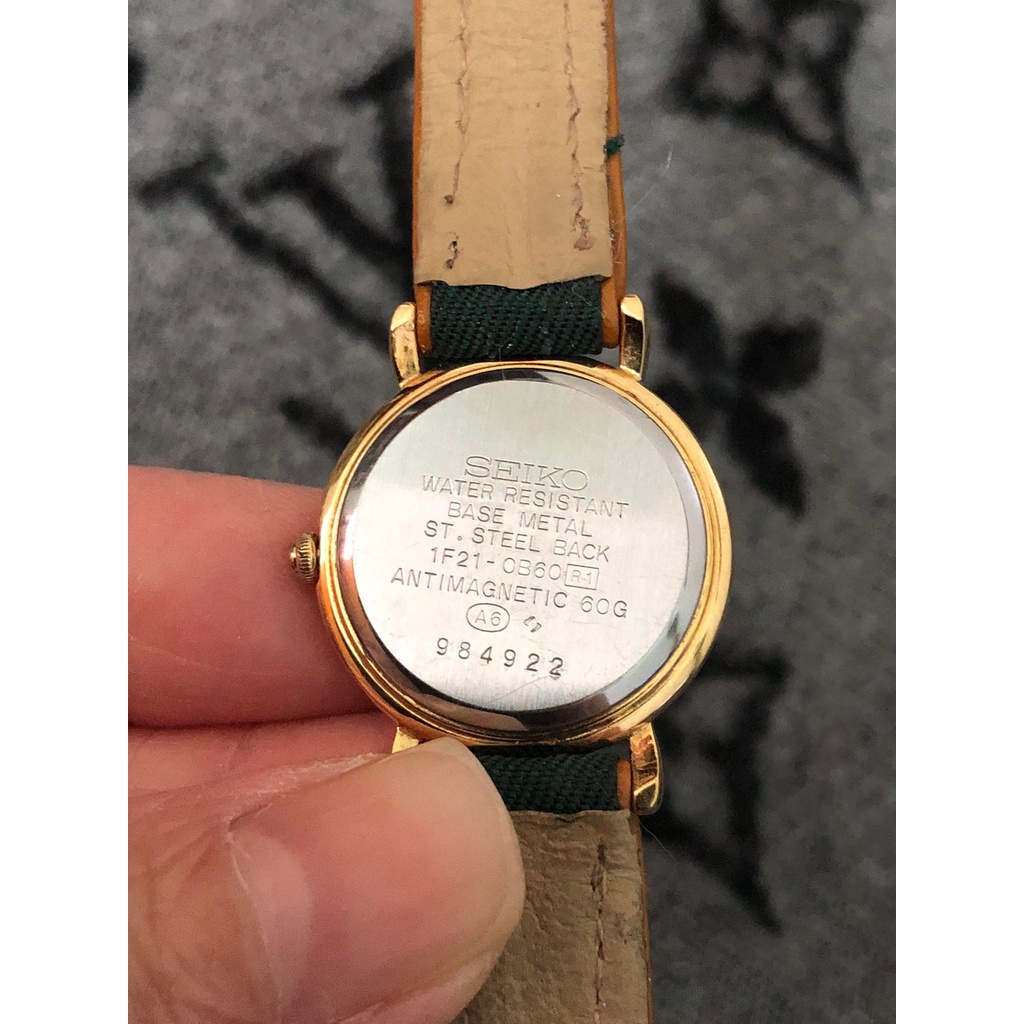 Đồng hồ nữ hiệu Seiko chính hãng, dây da, hàng đã qua sử dụng