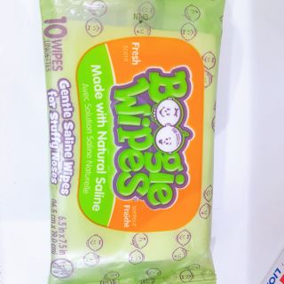 Khăn giấy ướt muối Boogie Wipes 10 tờ