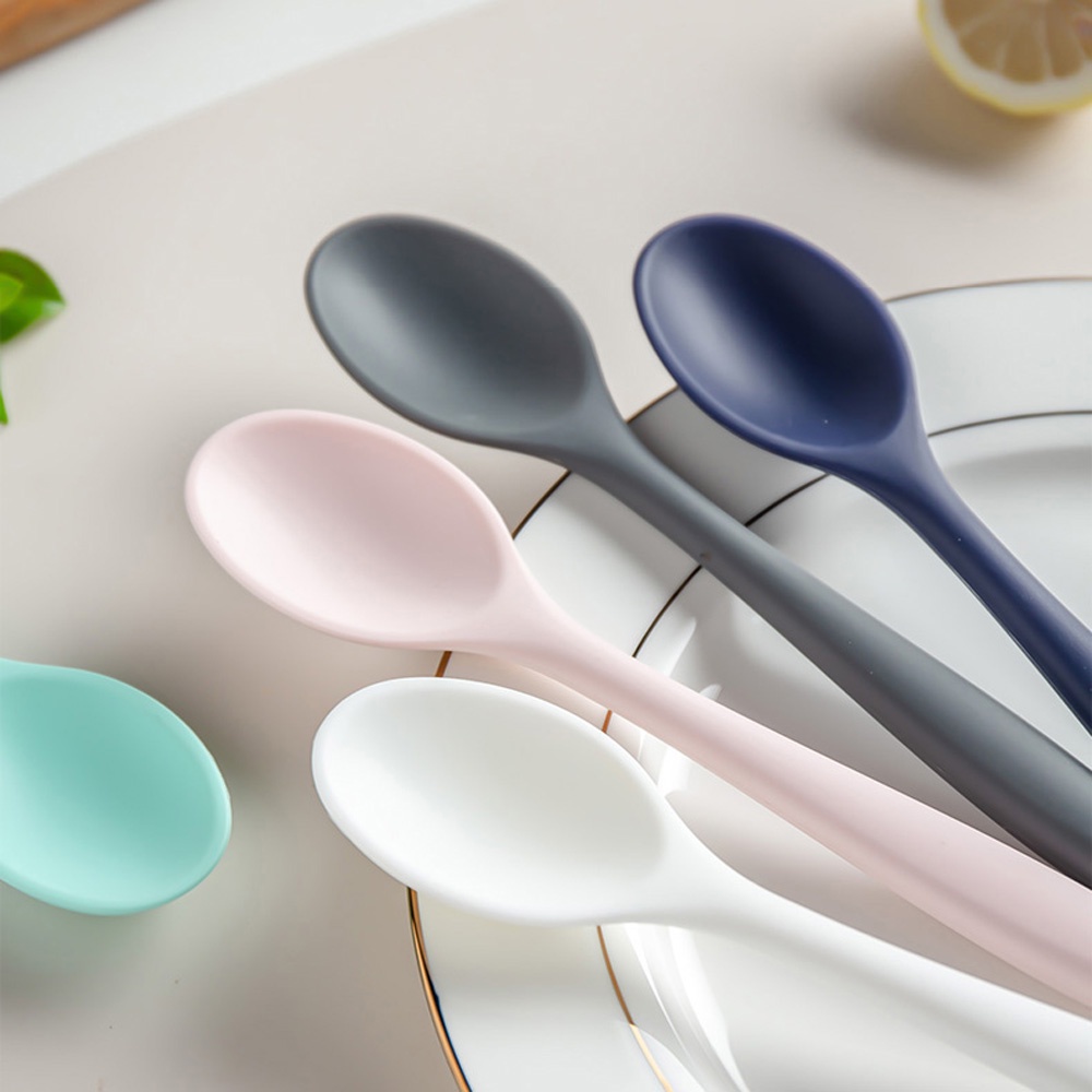 Muỗng Silicone Cán Dài Nhiều Màu Chất Lượng Cao