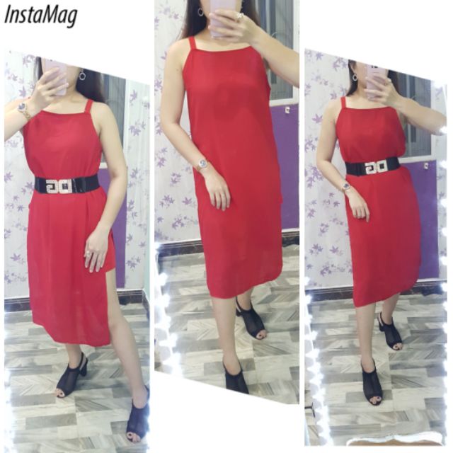 Đầm suông voan