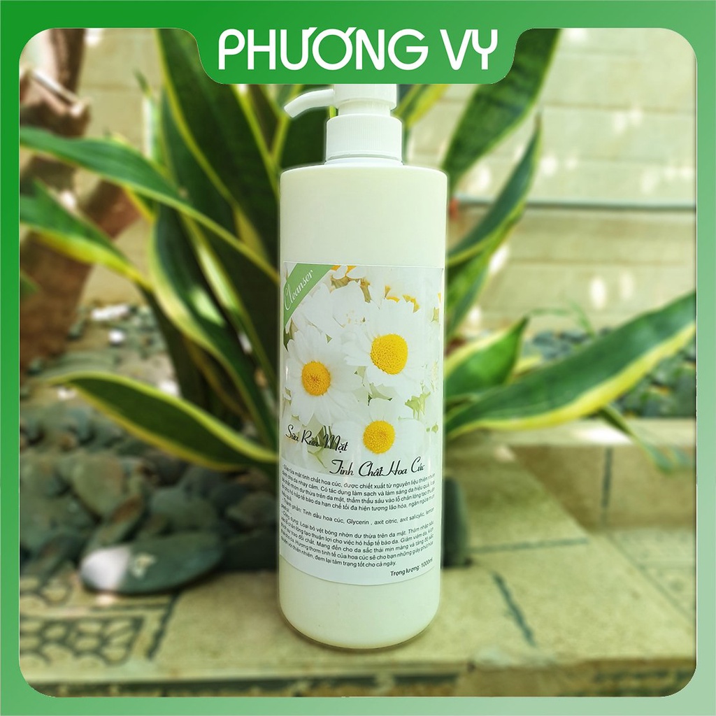 Sữa rửa mặt các loại 1000ml cho Spa: Hoa Hồng, Hoa Cúc, Lô Hội, Bạc Hà, Trà Xanh, Sữa.