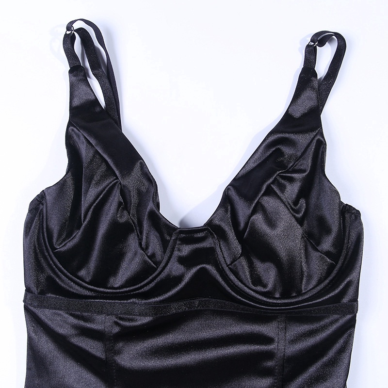 SALE 68% ÁO WEANIA Sexy Cổ V Strap Bodysuit mỏng cho nữ Không tay hở lưng,  Giá gốc 215000đ - 14M2