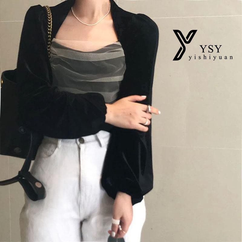 💓Áo nhung cổ vuông tiểu thơ | BigBuy360 - bigbuy360.vn