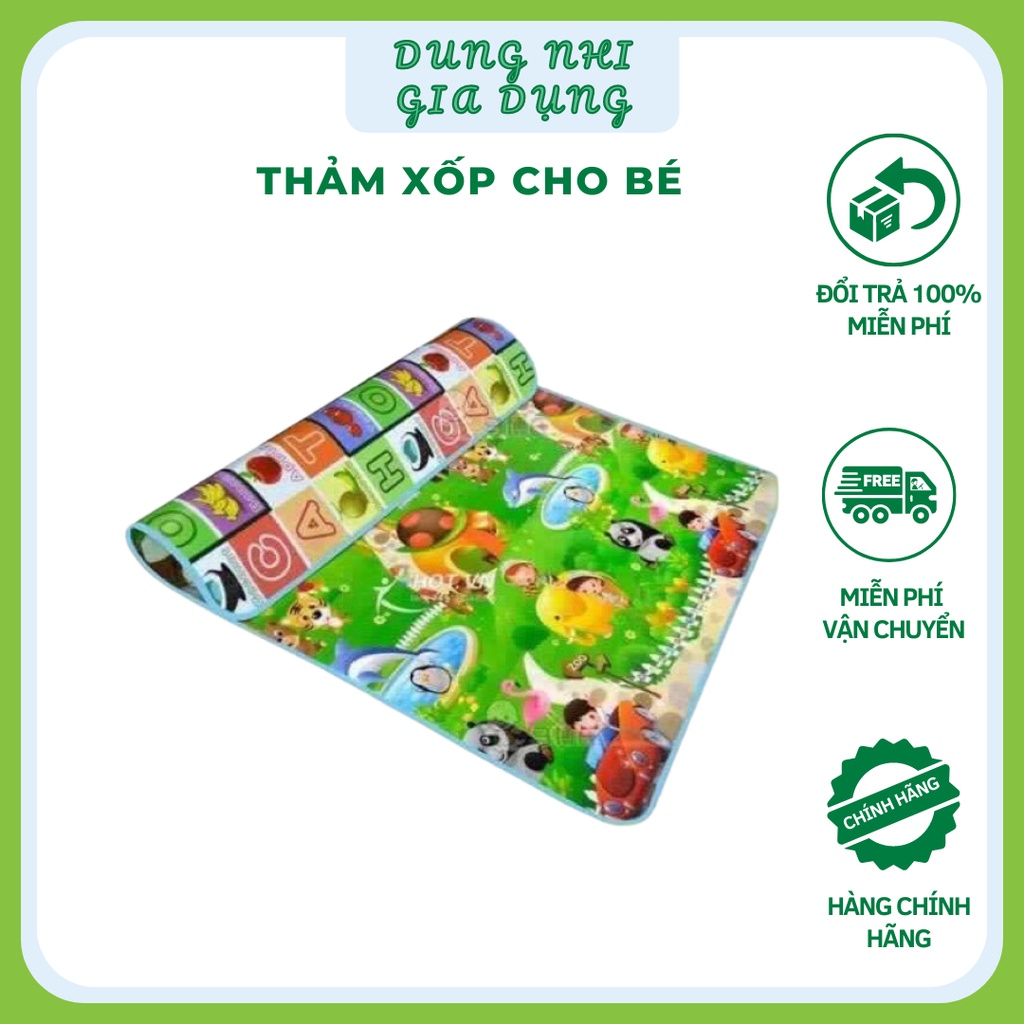 Thảm Xốp Cho Bé Gấp Gọn Giữ Ấm Tiện Dụng Thảm Xốp Hai Mặt