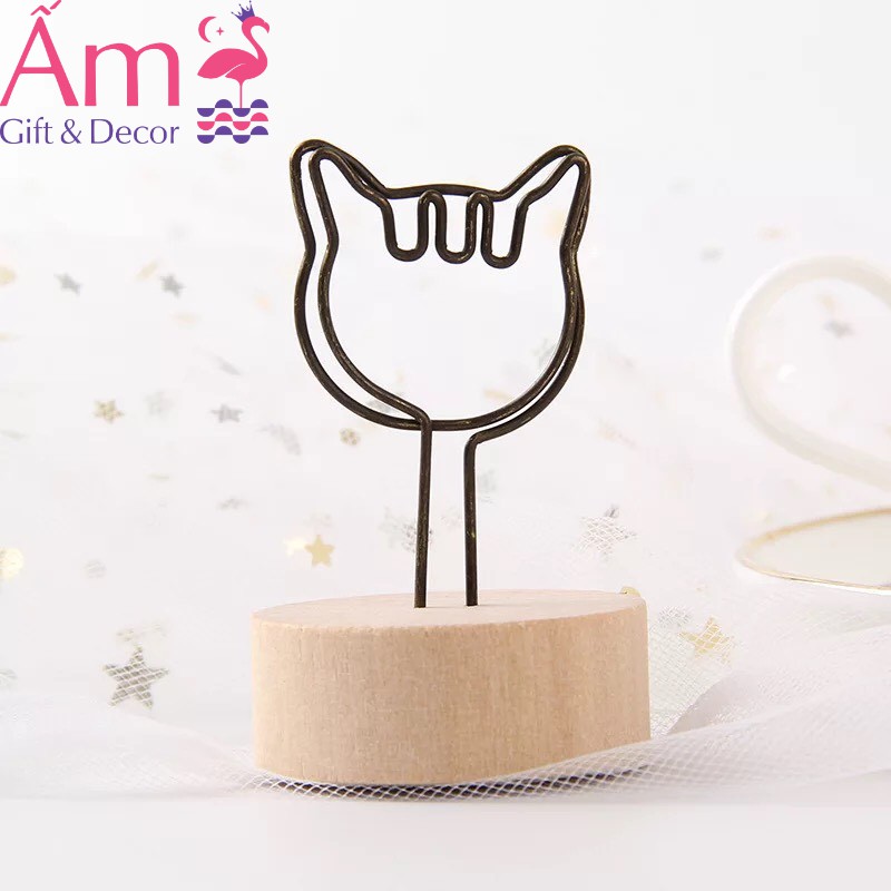 Kẹp Ảnh Để Bàn Bằng Gỗ Cute Nhiều Hình - Kẹp Ảnh Giấy Trang Trí Phòng  - Kích Thước 3x3cm - Freeship Xtra Toàn Quốc | BigBuy360 - bigbuy360.vn