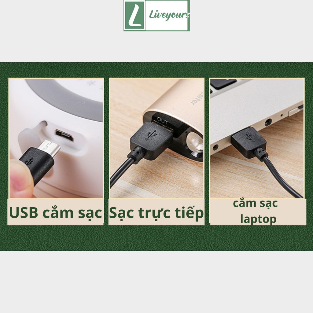 Máy Xay Mini Sạc điện,dễ sử dụng,xay hành tỏi,gia vị - Máy Xay gia vị  Cầm Tay Mini  Cao Cấp - Liveyours