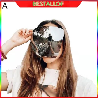 Kính chắn gió bảo hộ tráng gương cỡ lớn bằng acrylic che toàn bộ khuôn mặt oversize cho nam nữ