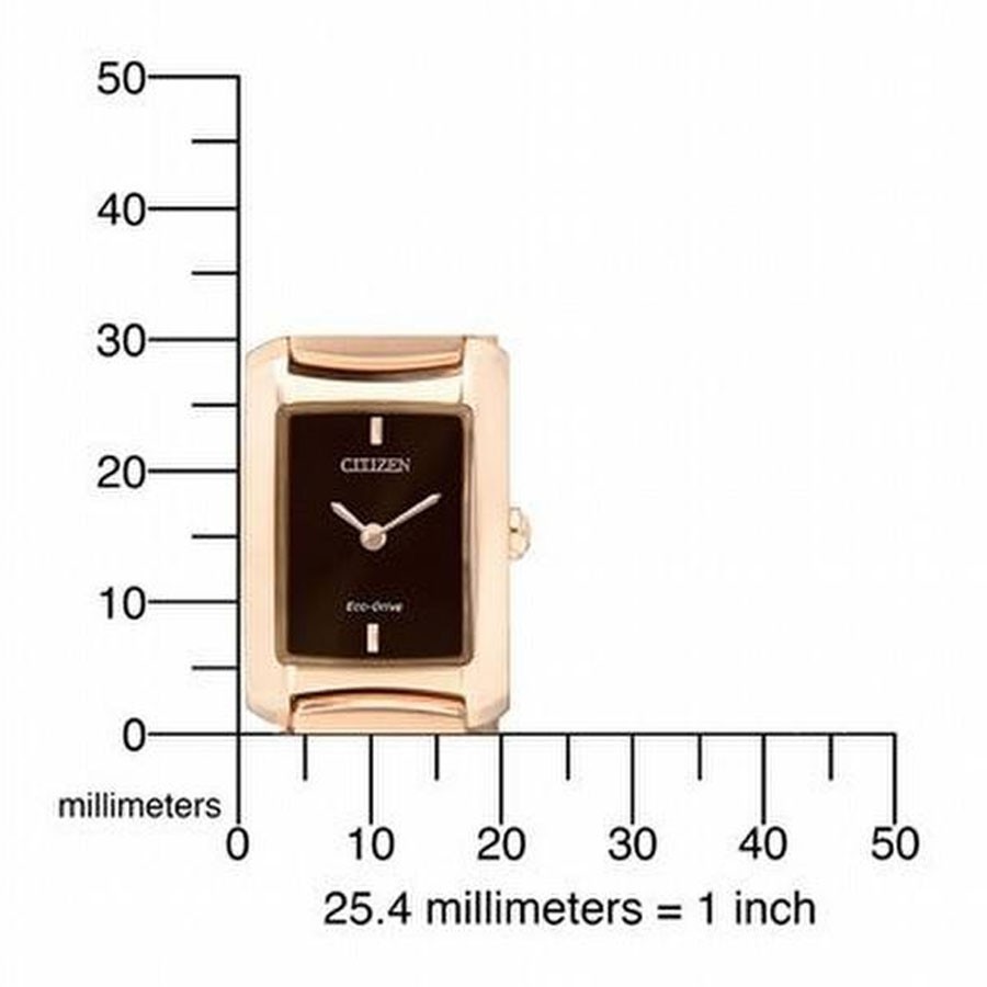 Đồng Hồ Nữ Citizen Dây Thép Không Gỉ EG2976-57W - Mặt Nâu (Sapphire)
