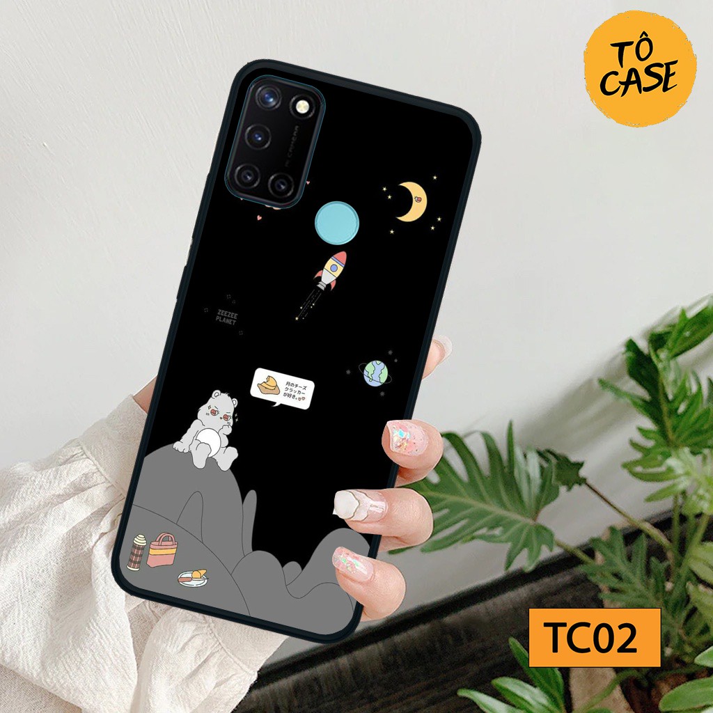 Ốp lưng Realme C11 / C12 / C15 / C17 / C20 in hình vũ trụ ngân hà cá tính đáng yêu, chất liệu in uv cao cấp