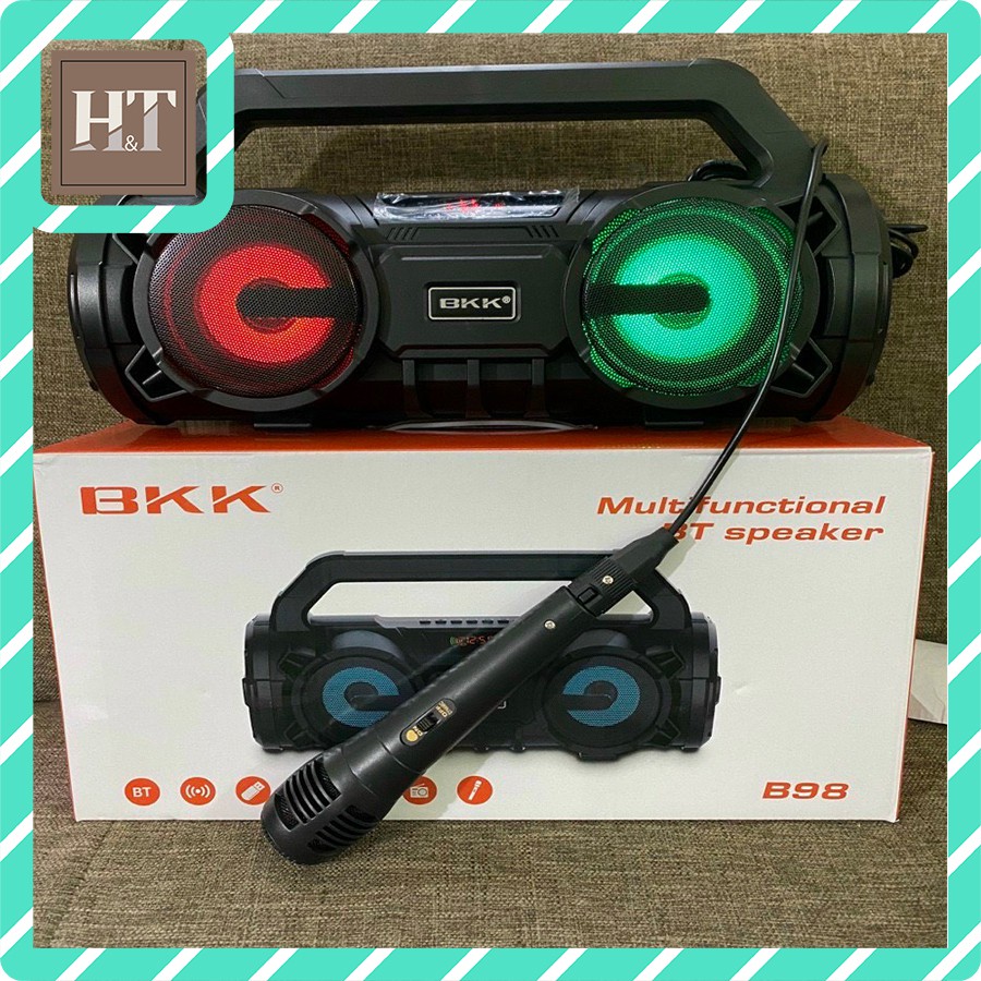 Loa Bluetooth Karaoke BKK B98 , Tặng kèm mic hát , Âm thanh hay , Siêu bền