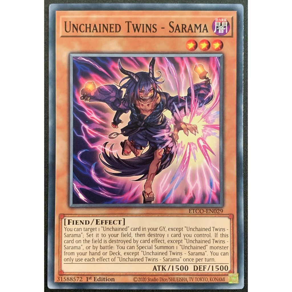 THẺ BÀI YUGIOH Unchained Twins - Sarama