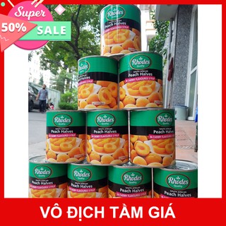 Đào Ngâm Rhodes Lon 825g