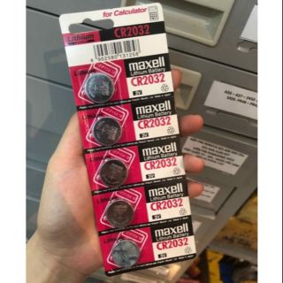 Pin dĩa 3v Maxell CR-2032_ dùng gắn máy tính, nhiệt kế, máy thử tiểu đường..