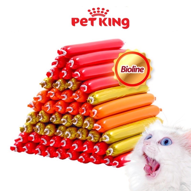 [HÀNG NGON]Gói 30 cây Xúc Xích Biolone và Taotaopet 15gr Dinh Dưỡng cho Chó Mèo