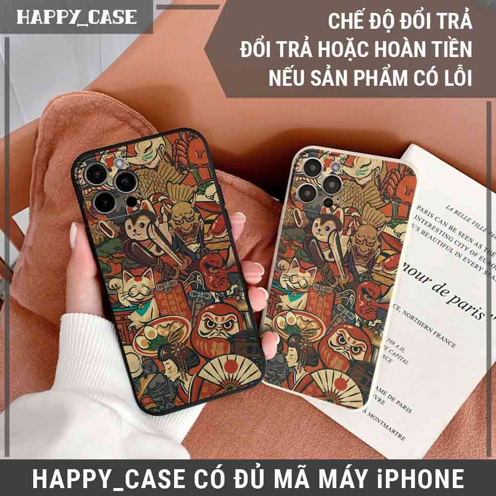 Ốp iPhone NB197 Hình Tranh Nhật Bản Chống Sốc iPhone Happy Case