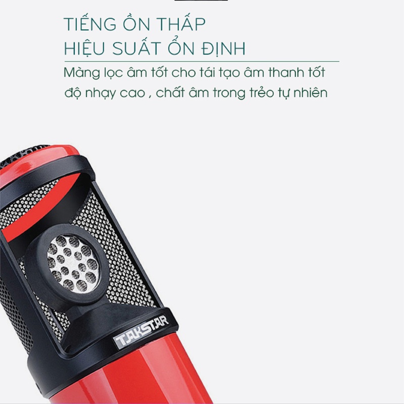 Mic Thu Âm TAKSTAR  PC-K320, Micro Livesteam Chuyên Nghiệp 100% Chính Hãng, BẢO HÀNH 12 THÁNG