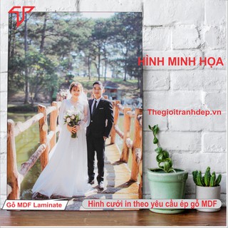 Nhận in hình theo yêu cầu - hình ép gỗ laminate không khung và có khung, Tranh ép gỗ MDF hỗ trợ zalo, giá tốt nhất