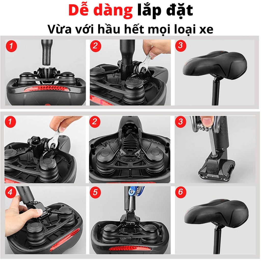 Yên Xe Đạp Siêu Êm Xe Đạp Thể Thao Phụ Kiện Xe Đạp Cao Cấp