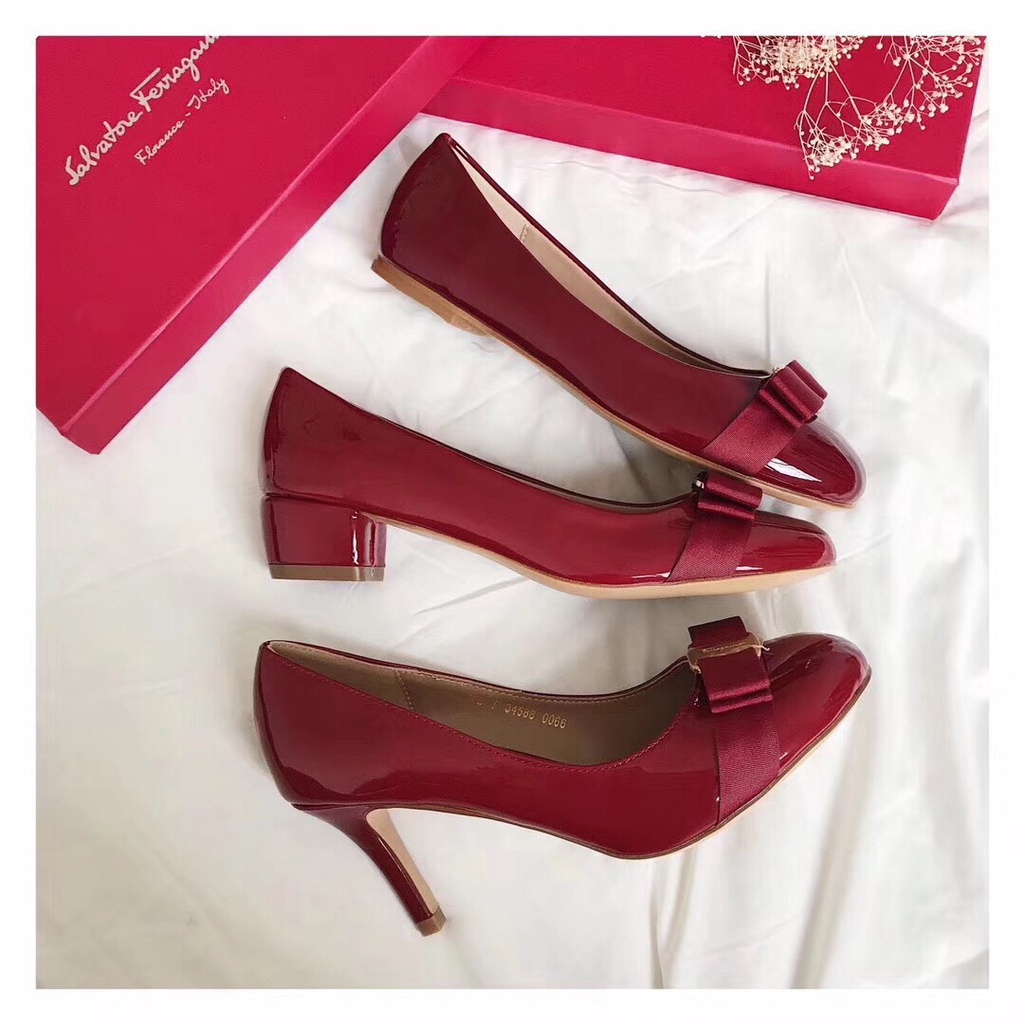 Giày Cao Gót Da Cừu Thời Trang Quyến Rũ Cho Nữ 7cm/4cm/0.8cm 33-41