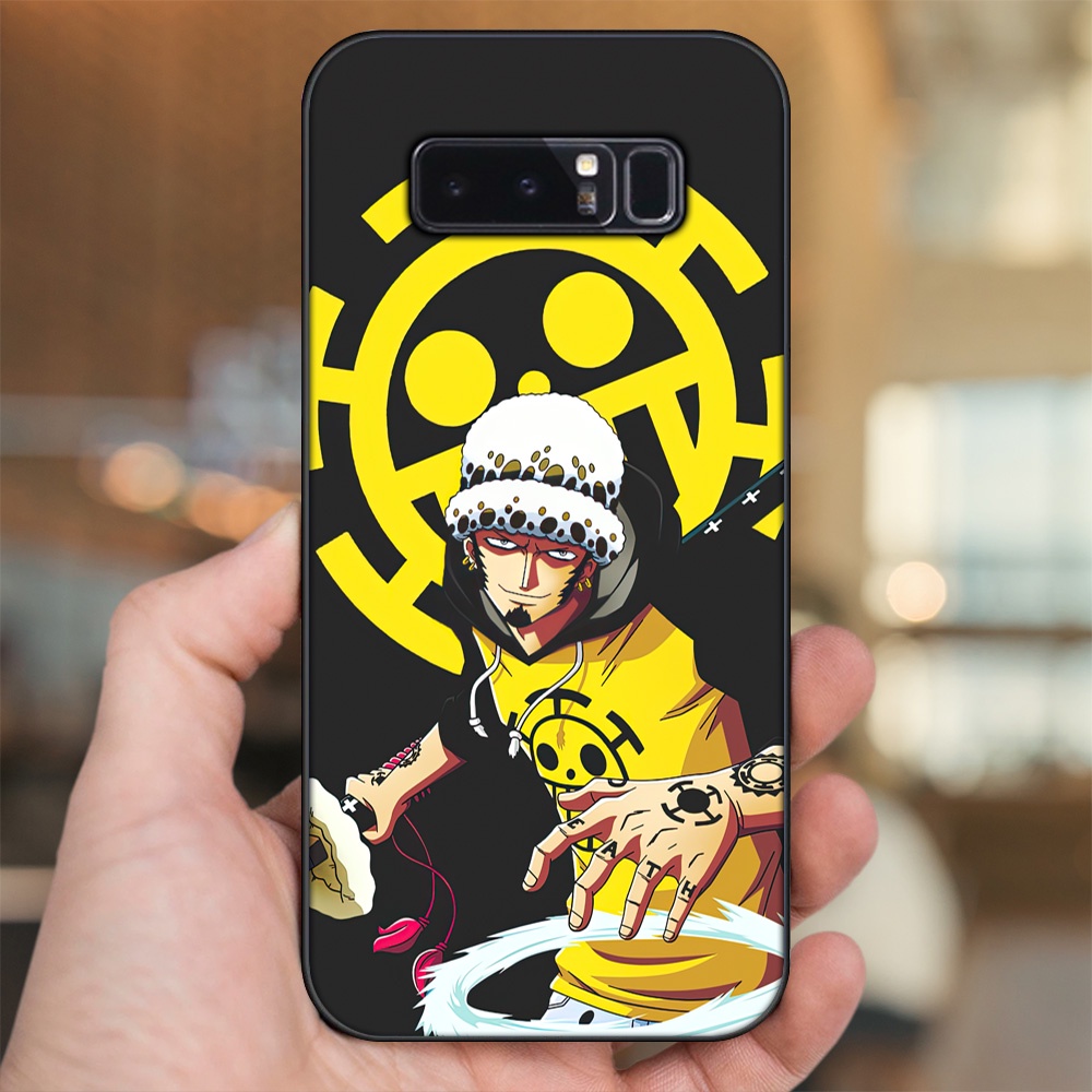 Ốp lưng Samsung Note 8 viền đen in hình Law One Piece