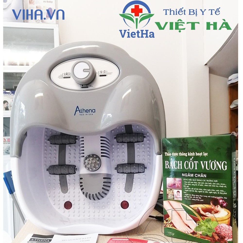 Bồn ngâm chân Athena FB100 tặng Thảo dược ngâm chân Bách Cốt Vương