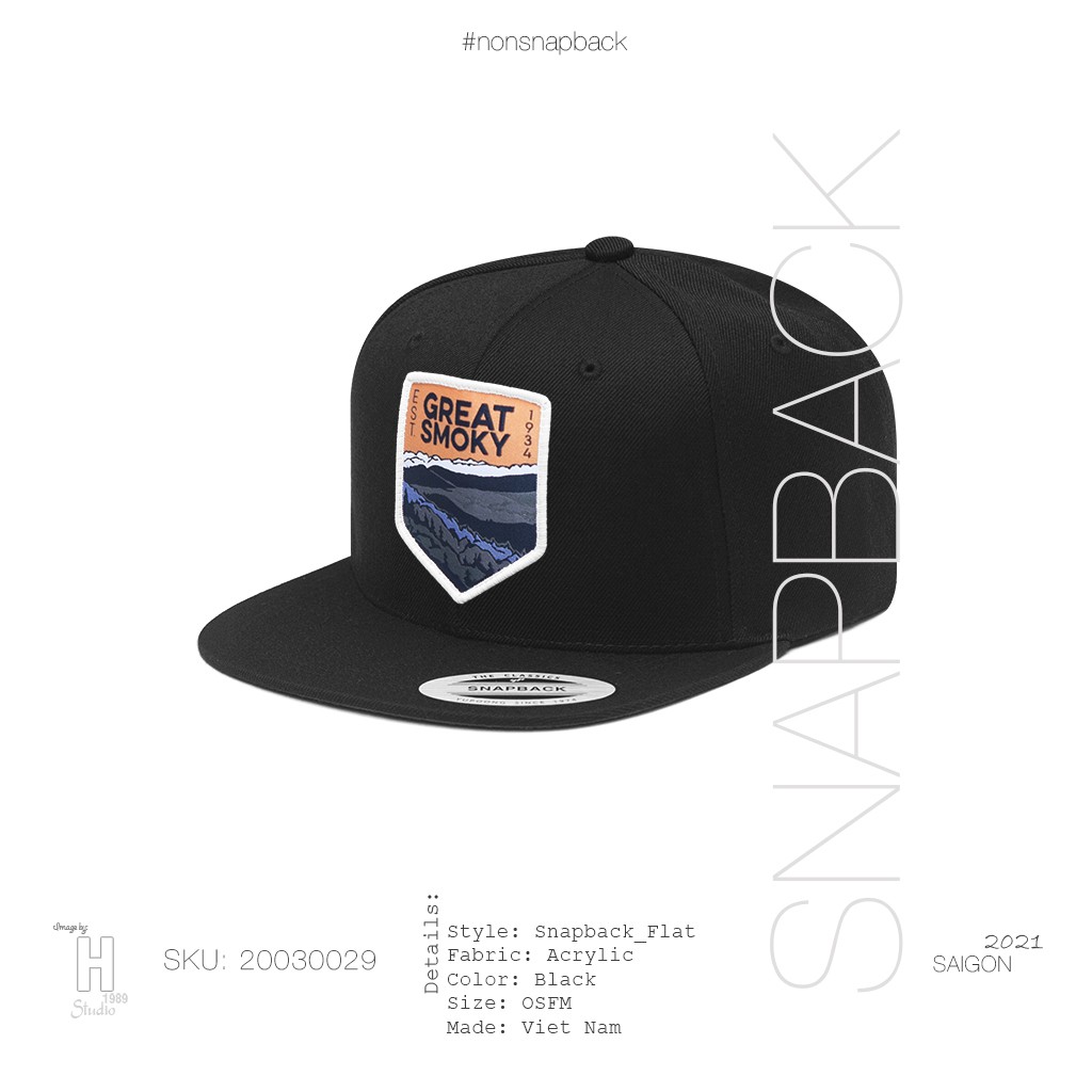 Mũ snapback thời trang nam màu đen cao cấp logo Columbia hàng chất lượng tiêu chuẩn xuất khẩu khóa gài bấm