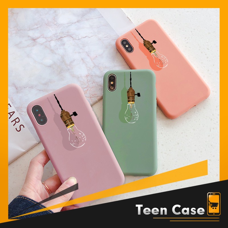 Ốp lưng Iphone FREESHIP 50K hình bóng đèn 3D cho điện thoại iphone 6 6s 6P 6sP 7P 8P X XS